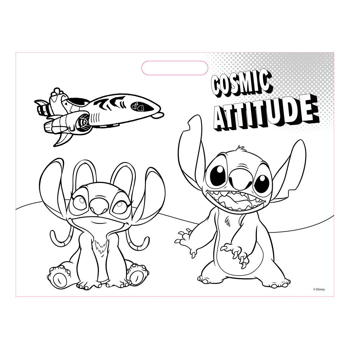 Zeichnen von Block Lilo -Stich mit Aufklebern und 3 Kehlern, 40 Blätter