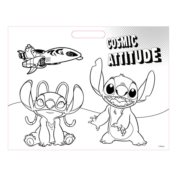 Zeichnen von Block Lilo -Stich mit Aufklebern und 3 Kehlern, 40 Blätter