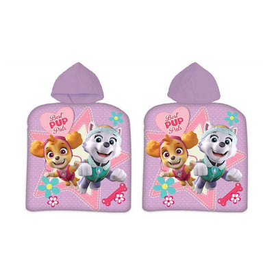 Paw Patrol Poncho Purple, 55x110 cm