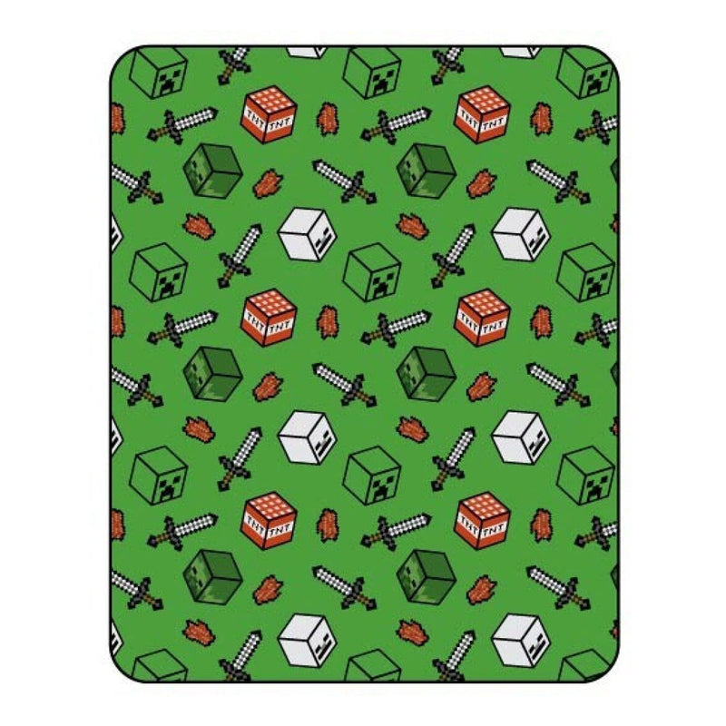 Flanel Deken Minecraft, 110x150 cm