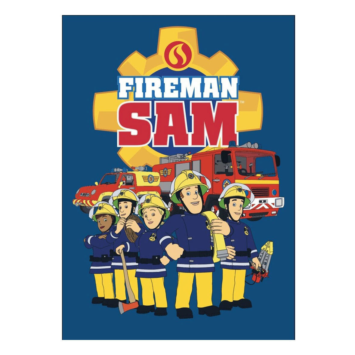 Feuerwehrmann Sam Fleece Dean Fireman Sam, 110x140 cm