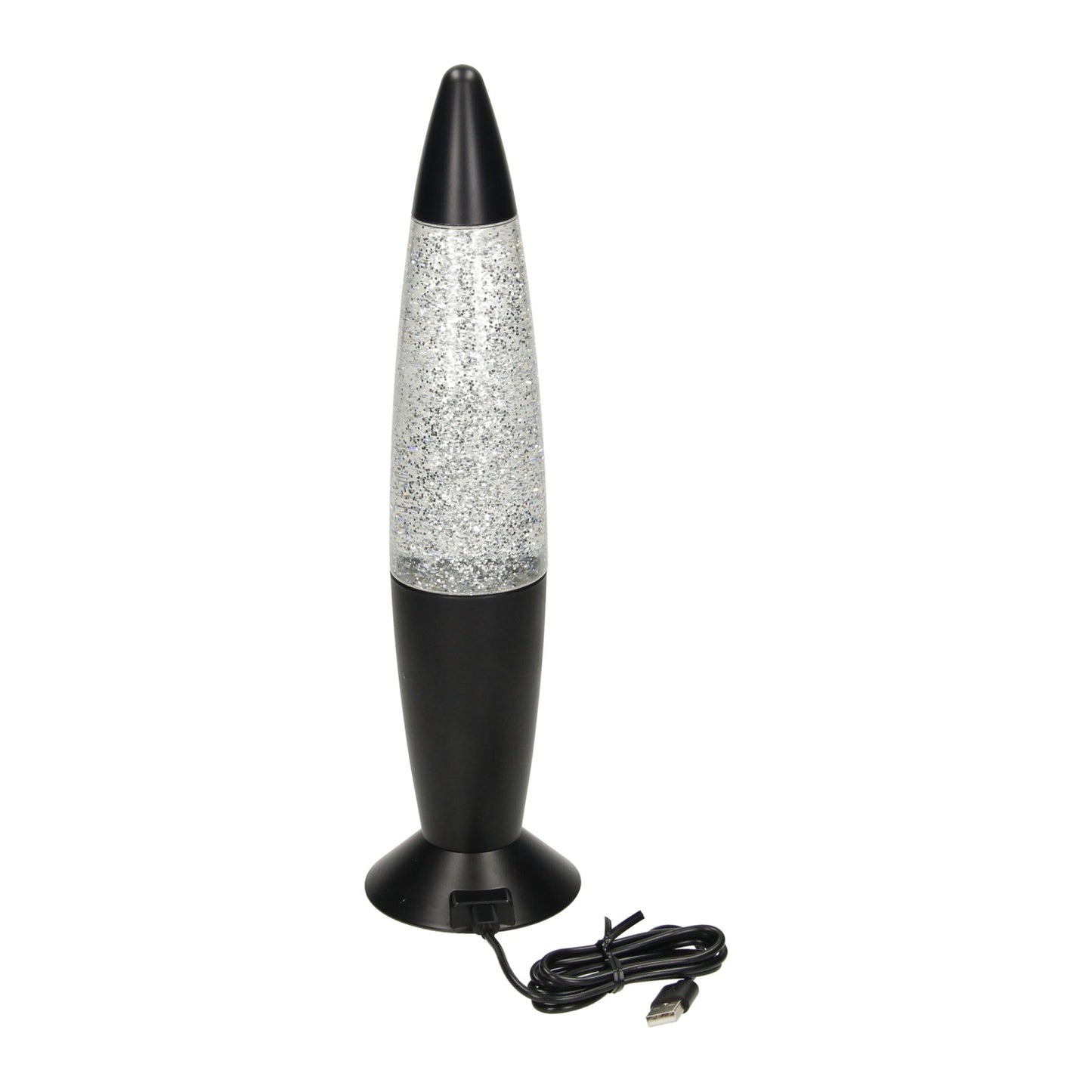 Glitzer -LED -Lampenfarbewechsel, 34 cm