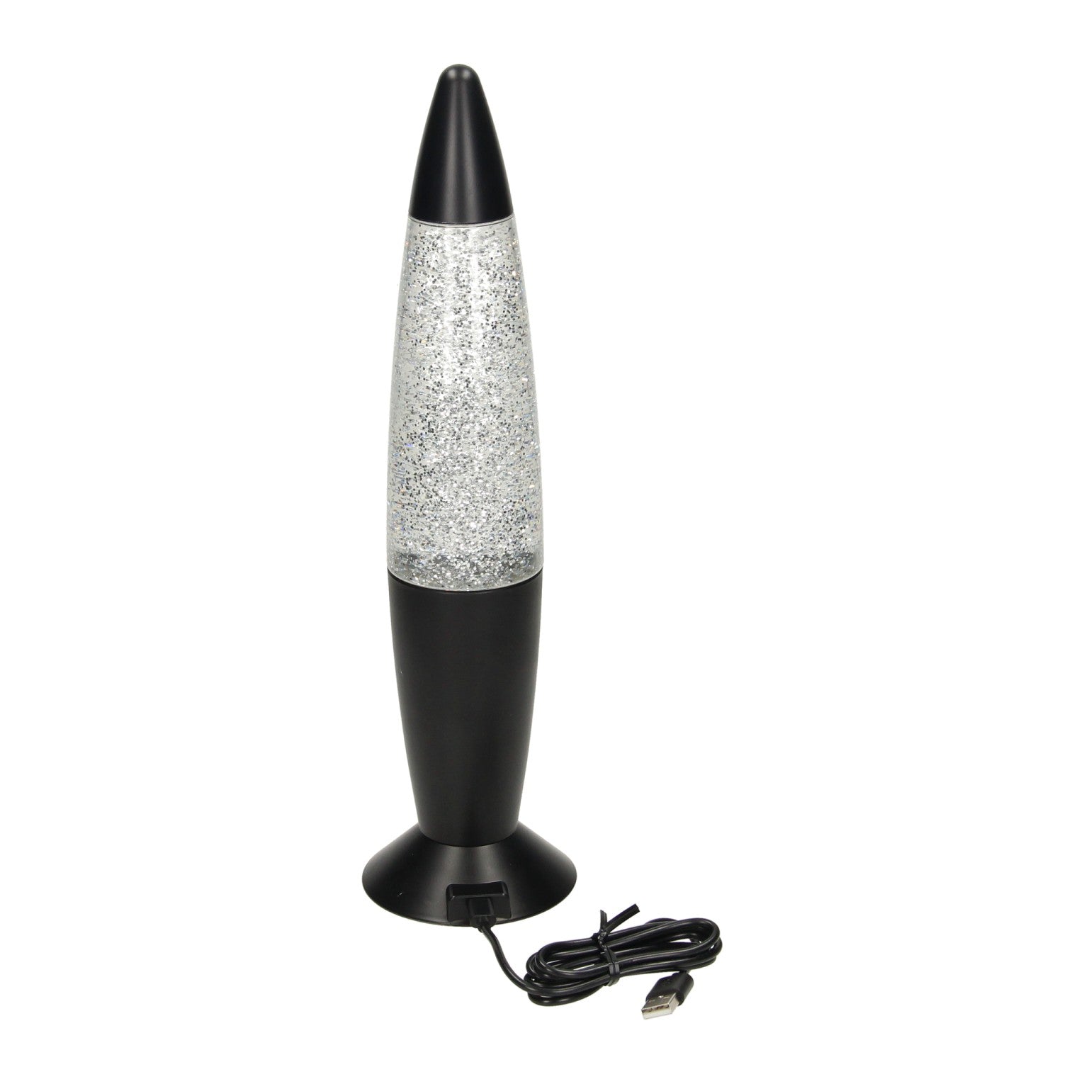 Glitzer -LED -Lampenfarbewechsel, 34 cm