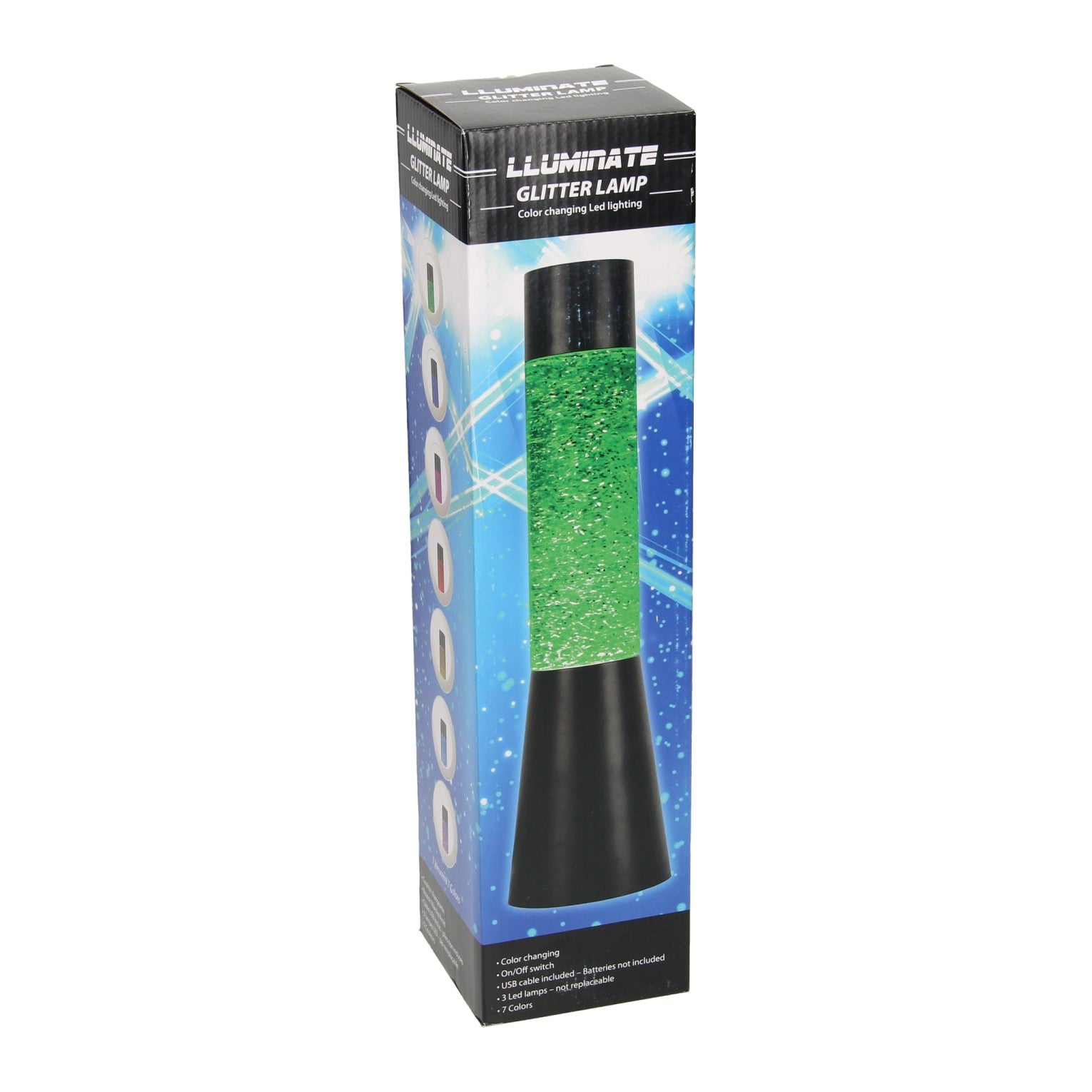 Glitzer -LED -Lampenfarbe, 33 cm