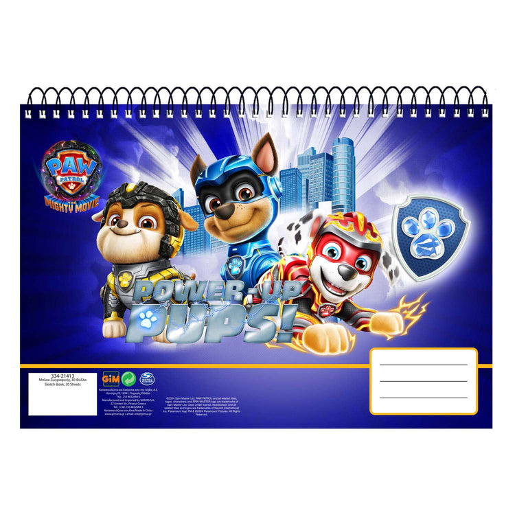 Paw Patrol Sketchbook A4 Paw Patrol, 30 Blätter
