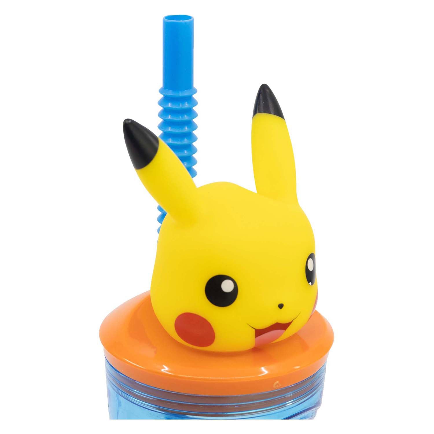 Pokémon 3D -Trinkflasche mit Stroh Pokémon, 360 ml
