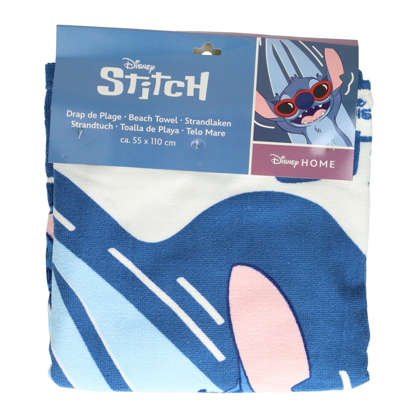 Puch Handtuchponchostich blau weiß 55x110cm