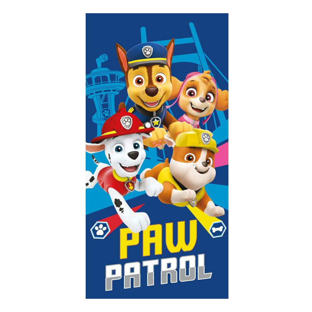 Strandtuch „Paw Patrol“ aus Baumwolle, 140 x 70 cm
