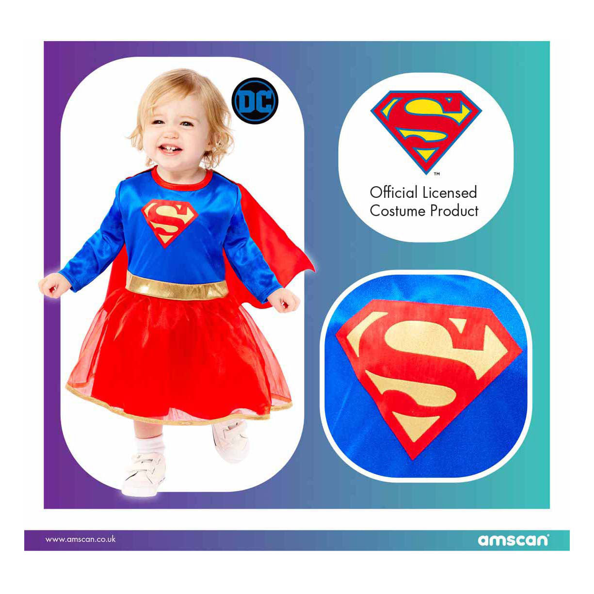 Supergirl-Kostüm – 12–18 Monate