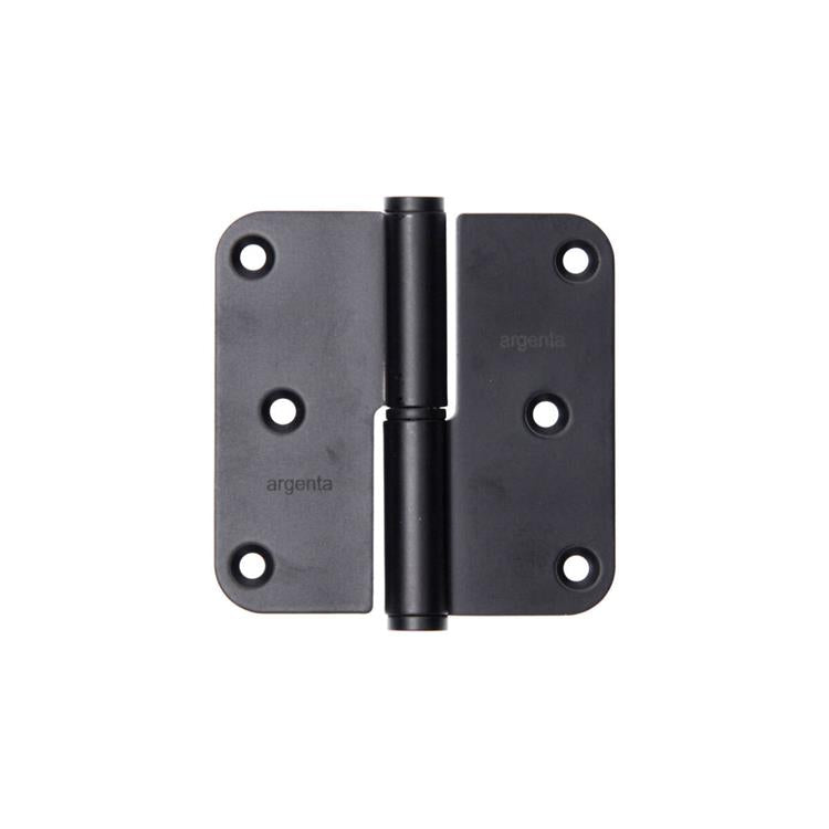 Yale 1067394 – 3 Scharniere, Edelstahl, mattschwarz, Ecke rechts, 80 x 80 mm | 4 Stück