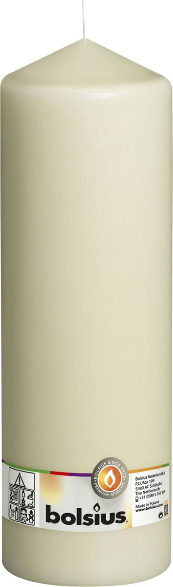Bolsius Stumpenkerze 300 100mm Elfenbein