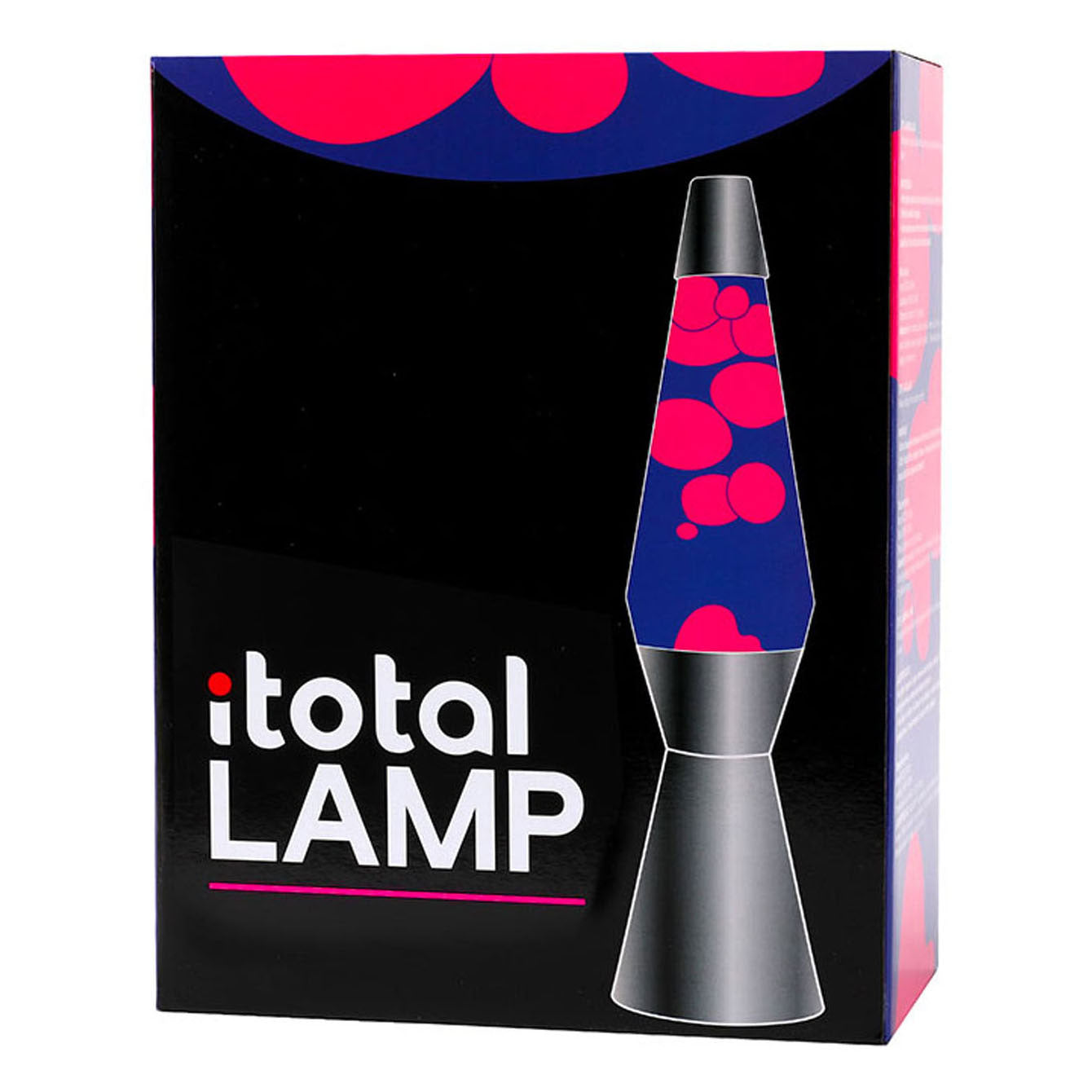 Lavalamp Silber Red Purpur, 40 cm