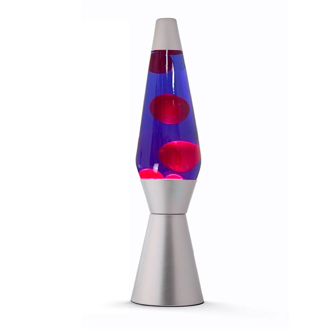 Lavalamp Silber Red Purpur, 40 cm