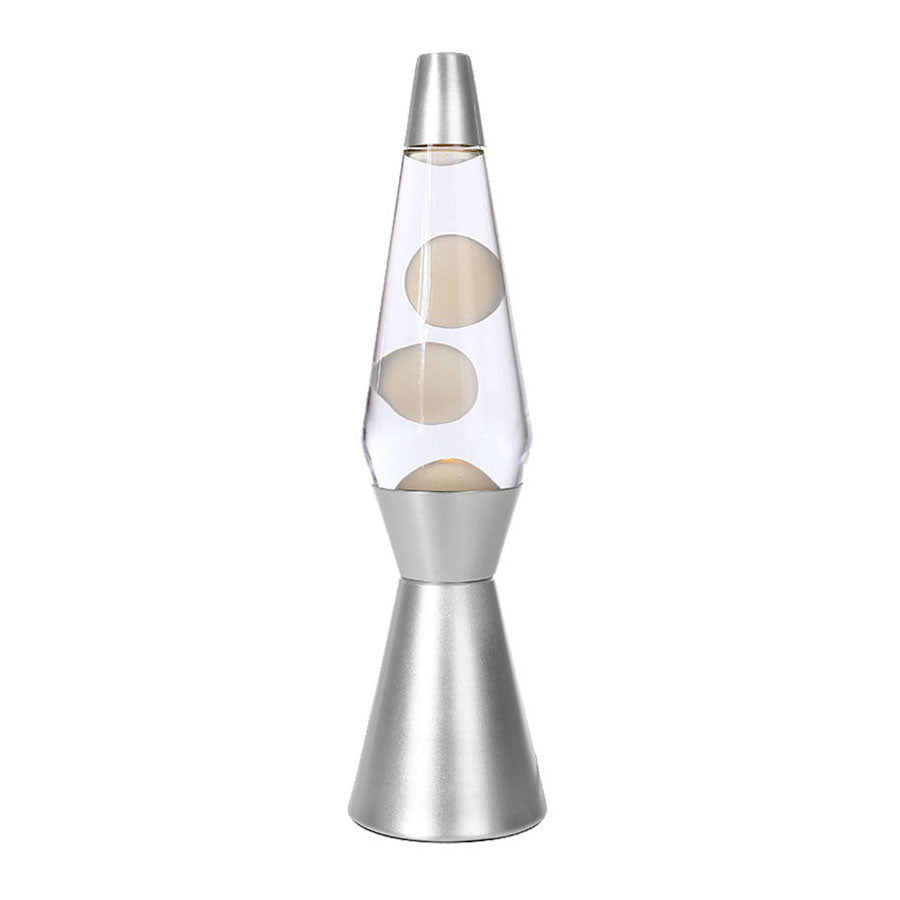 Lavalamp Silber, 40 cm