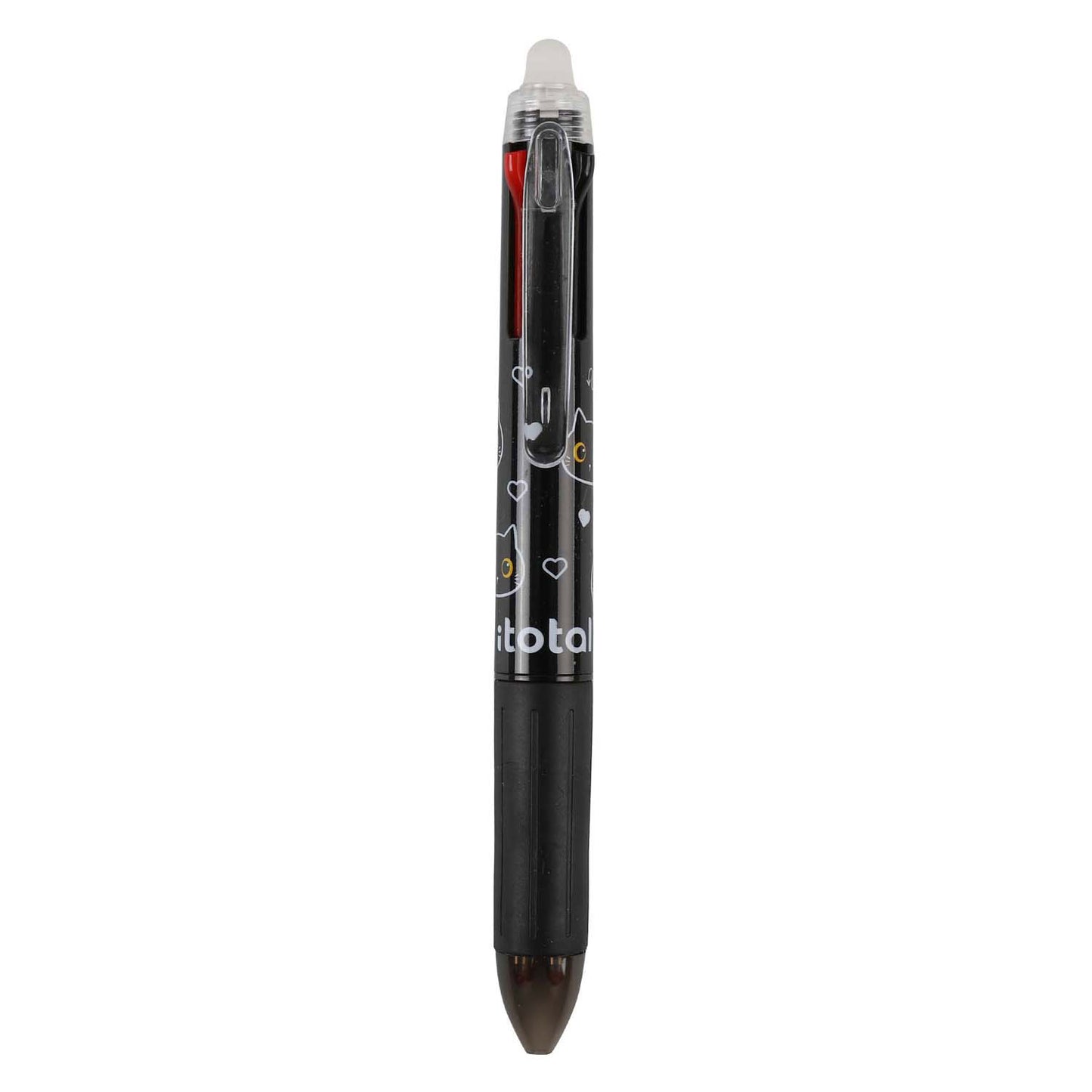 Itotal 4in1 erbietbarer Multi -Colors -Stift schwarze Katze