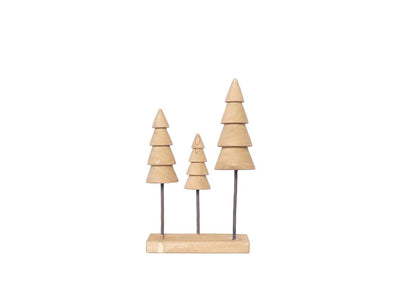 House of Nature Weihnachtsbaum Holz 33cm 3-teilig auf Sockel