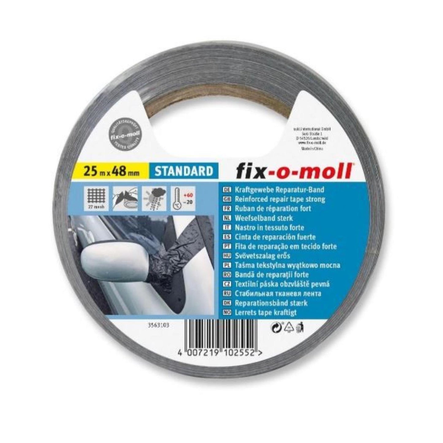 Fix-o-moll Universal-Kraftband 25 m x 48 mm