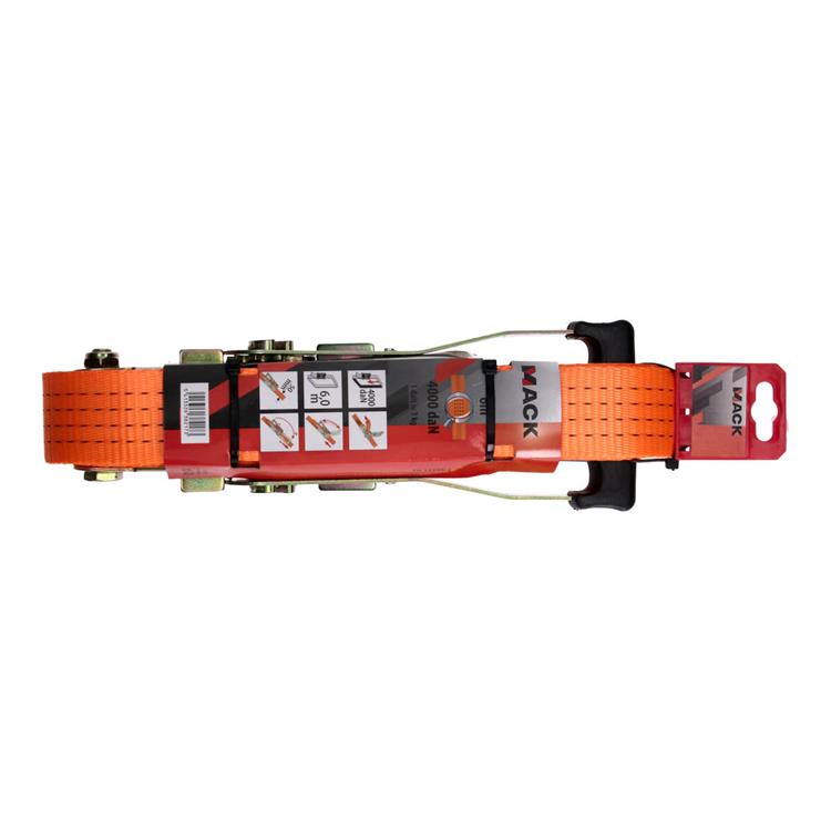 Mack 1023389 – Spanngurt PE, Ratschenspanner 50 mm – 6 m, max. 4000 kg | 5 Stück