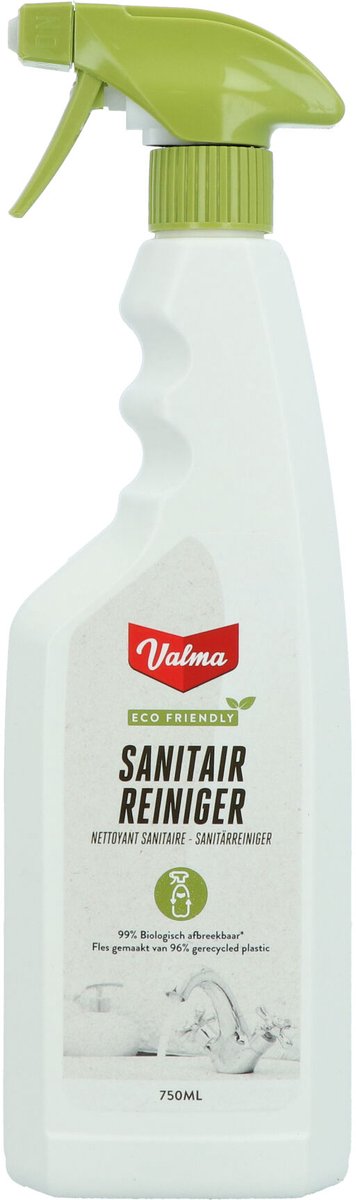 Valma umweltfreundlicher Sanitärreiniger – Entkalker – Spray – trocknet streifenfrei – frischer Duft – 750 ml