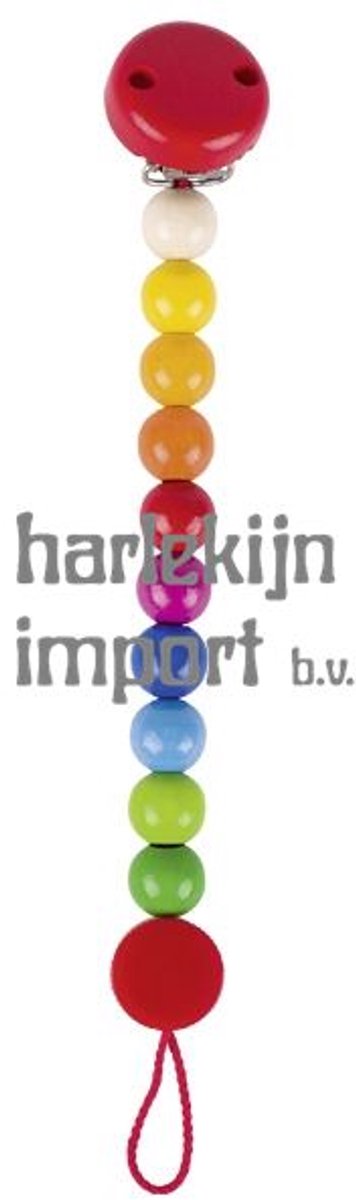 Goki Holz im Schnullerkette Regenbogen