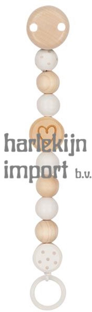Goki Holz im Schnullerketten Herz