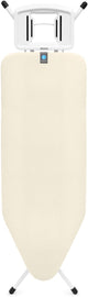 Brabantia Bügelbrett C – für Bügeleisen – 124 x 45 cm – Ecru