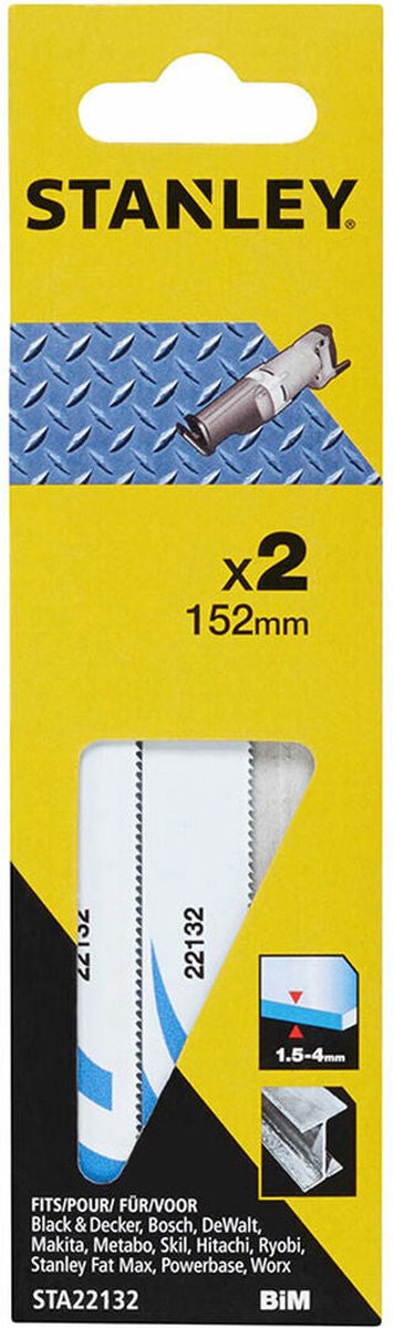 Stanley Sägeblatt sta22132-xj 15,2 cm 2 Stück