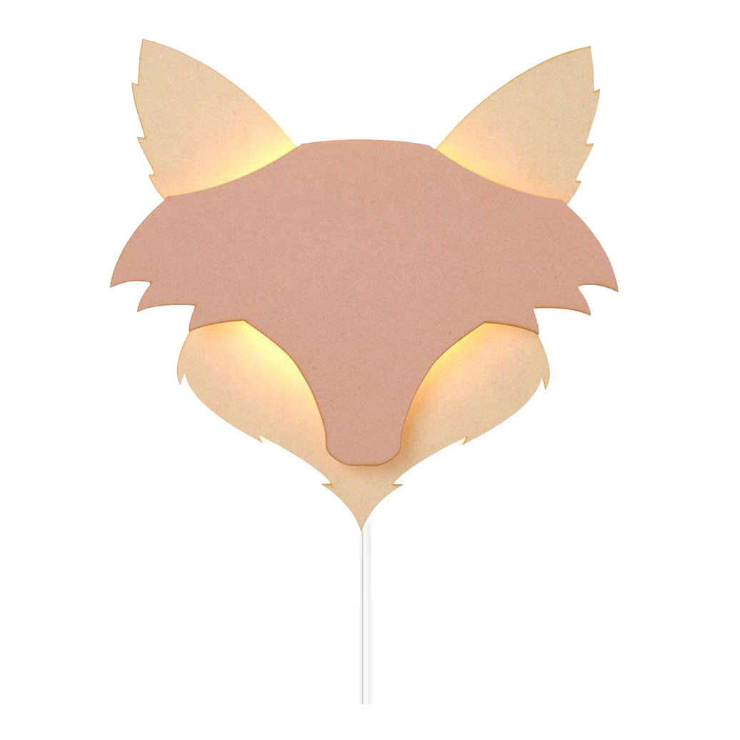 Aus Tjalle und Jaspis – Fuchs-Wandlampe – Holz