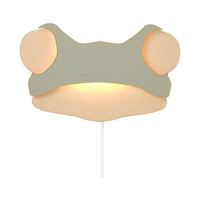 Aus Tjalle und Jaspis – Frosch-Wandlampe – Holz