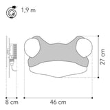 Aus Tjalle und Jaspis – Frosch-Wandlampe – Holz - afbeelding 3