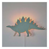 Von Tjalle und Jasper – Dino-Wandleuchte Stegosaurus – Holz - afbeelding 3