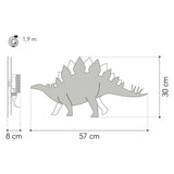 Von Tjalle und Jasper – Dino-Wandleuchte Stegosaurus – Holz - afbeelding 4