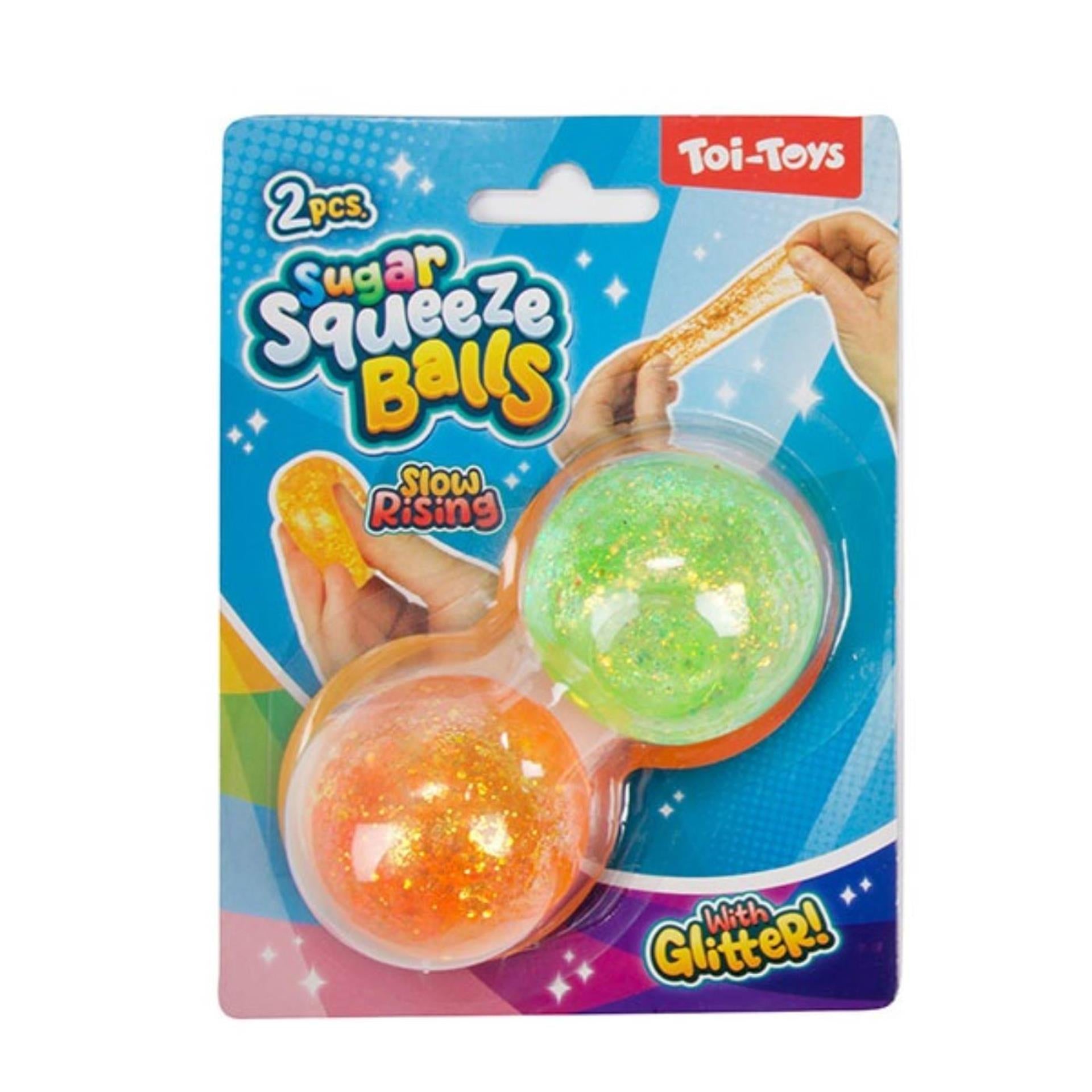 Toi-toys Toi Toys Fun Squeeze Ball Zucker ø4cm 2 Stück