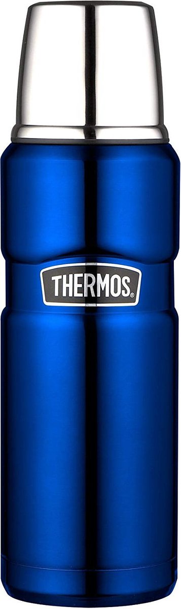 Thermos King-Flasche – 0,47 Liter – Metallic-Blau