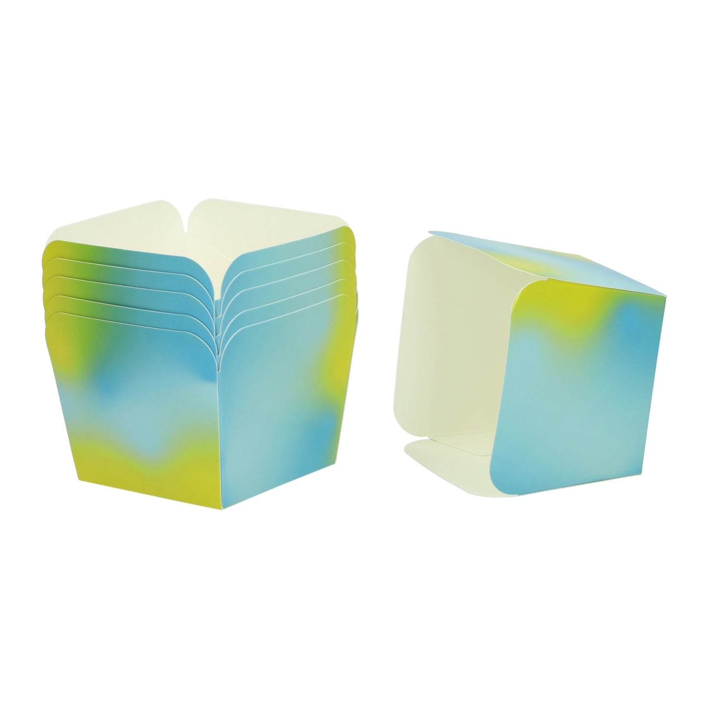Papierfeier Snack Boxen klein, 6st.