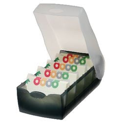Abi-Karteikartenbox Croco Han A7 Grau 900 Karten