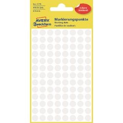 Markierungspunkte Avery 3175 weiß 8 mm