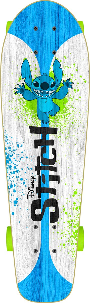 Stich -Skateboard 70 x 20 cm Junior Weißblaugrün