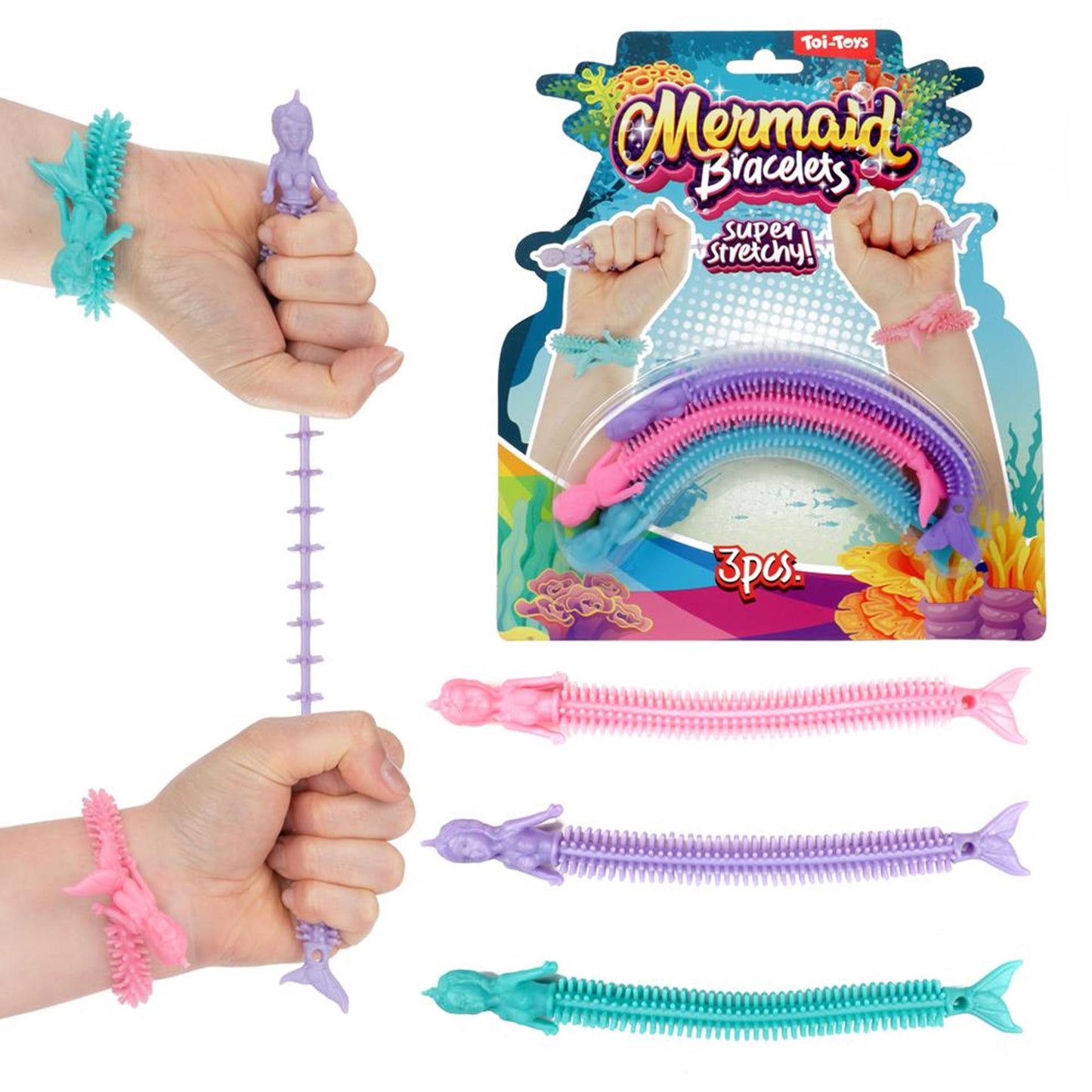 Armbänder Bungee Mermaid 3 Stücke