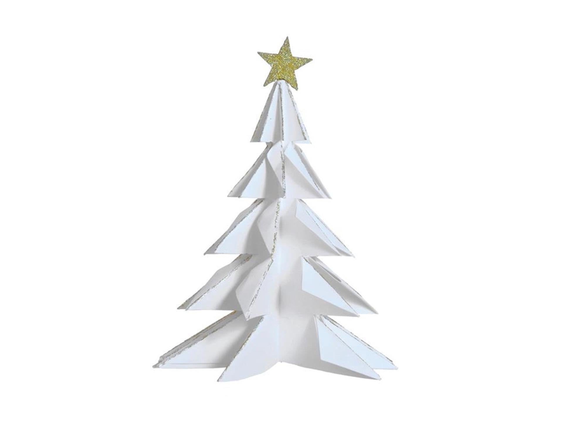 House of Nature Deko Weihnachtsbaumpapier 28cm weiß