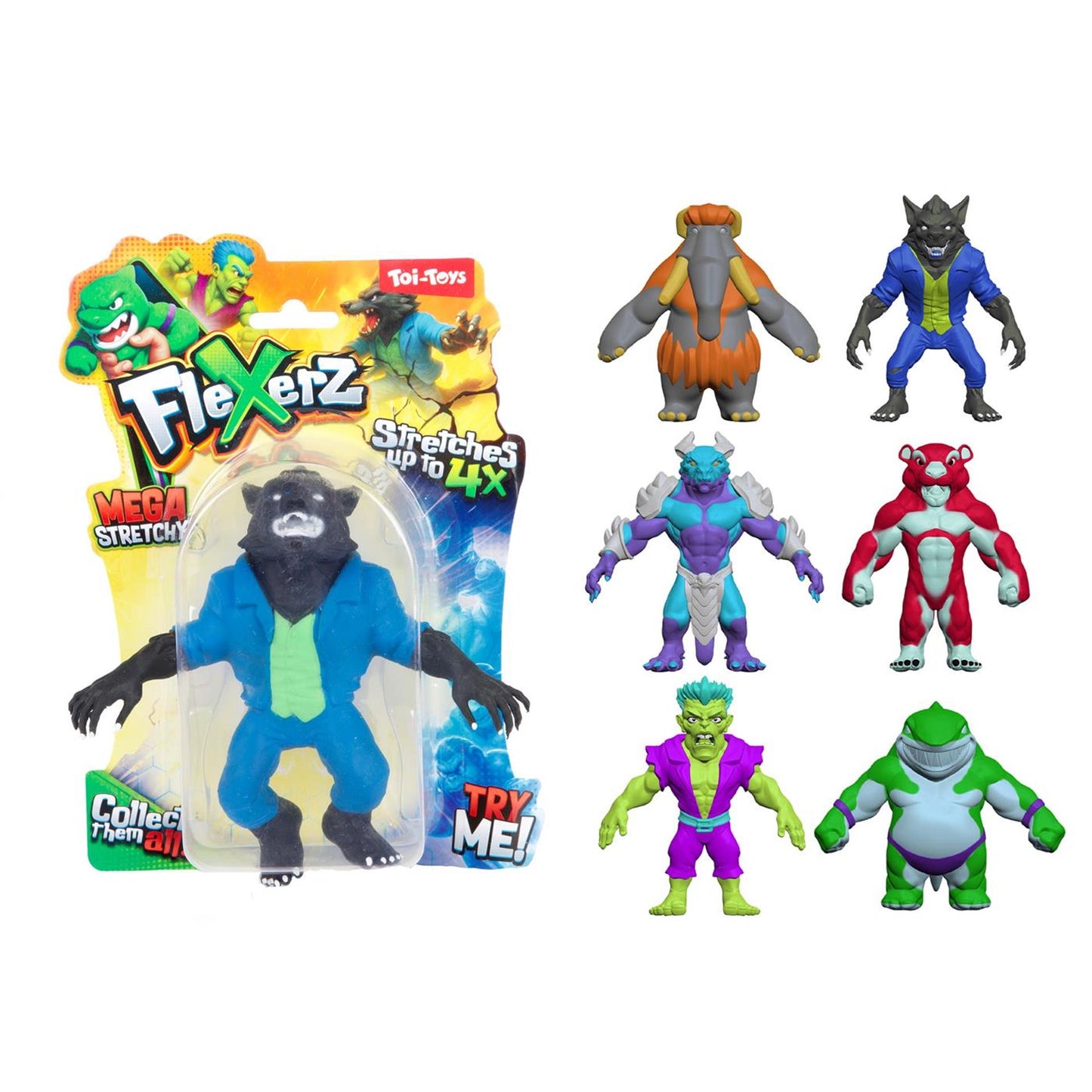 Toi-toys lustige Formfigur Flexerz dehnbar