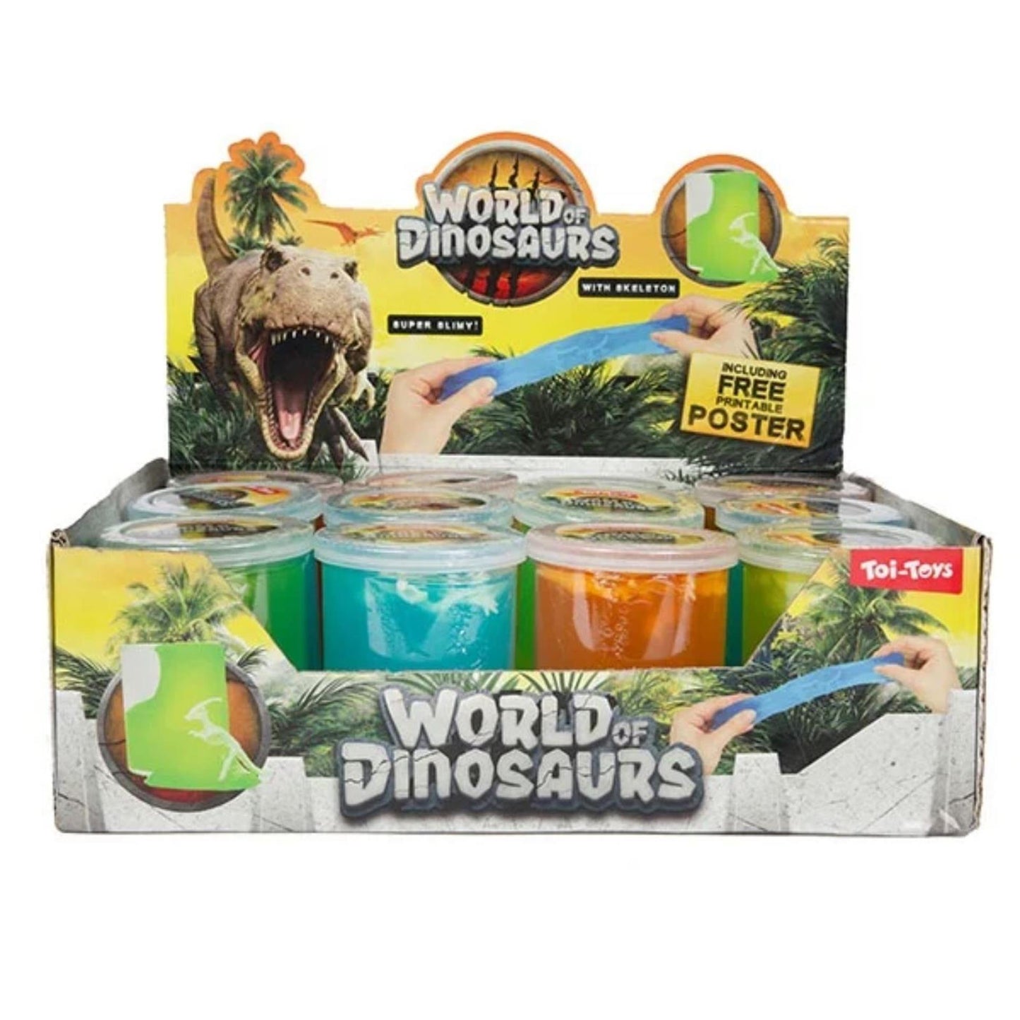 Welt der Dinosaurier Kitt mit Skelett