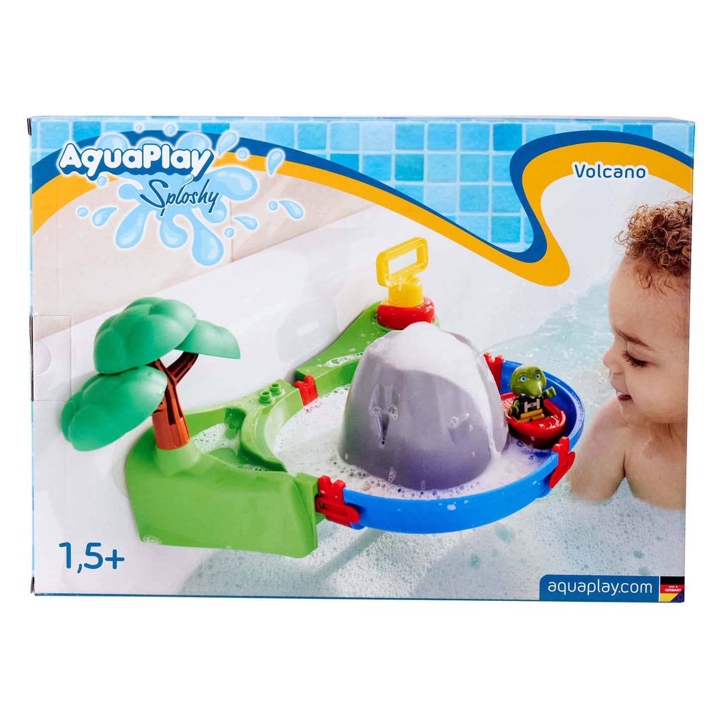 Aquaplay Badespielset „Sploshy Volcano“.