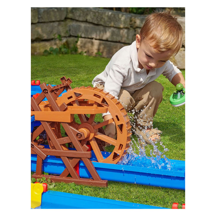 Aquaplay 1537 Wasserspielplatz Wasserrad mit 2 Booten