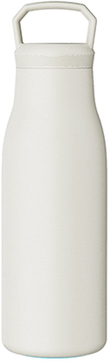 Sans Marque Kozie Thermoskanne ohne Marke 360 ml – Edelstahl – doppelwandig isoliert – cremebeige – auslaufsichere Trinkflasche