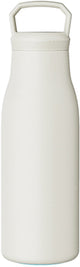 Sans Marque Kozie Thermoskanne ohne Marke 360 ml – Edelstahl – doppelwandig isoliert – cremebeige – auslaufsichere Trinkflasche