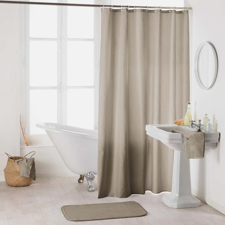 Wicotex Duschvorhang Uni 180x200cm Taupe