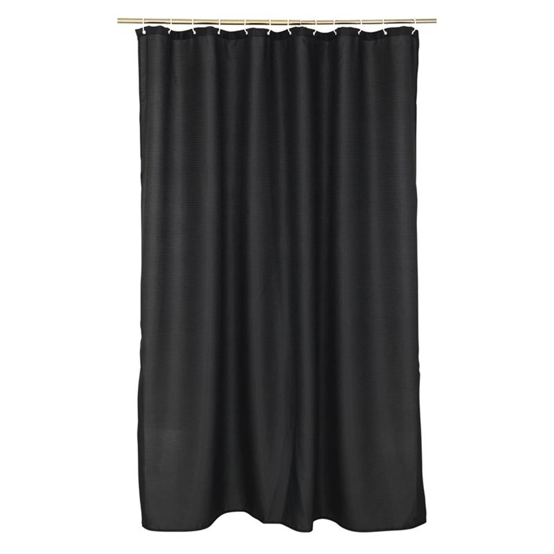 Wicotex Duschvorhang Jacquard 180x200cm schwarz