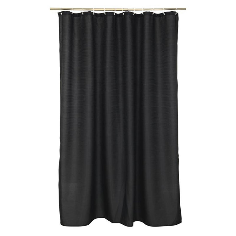 Wicotex Duschvorhang Jacquard 180x200cm schwarz