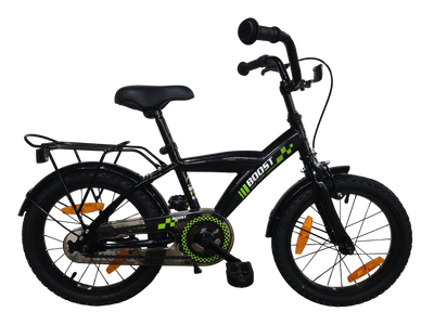 Bikefun Kinderfahrrad Boost 16 Zoll mit Bremsnabe - Schwarz